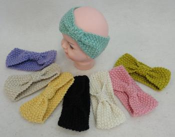 Baby Hand Knitted Ear Band [Bow-Shaped Loop]